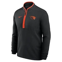 Men's Nike Black Oregon State Beavers Basketball Victory Dri-FIT Half-Zip Pullover