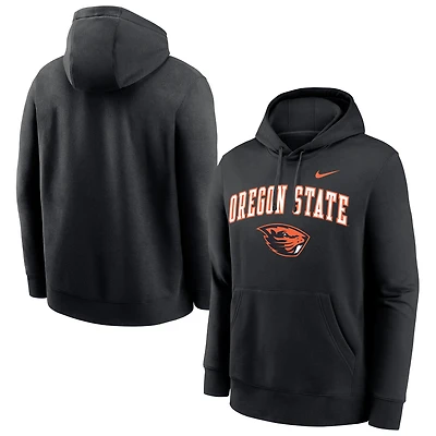 Sweat à capuche Nike noir pour homme Oregon State Beavers Club