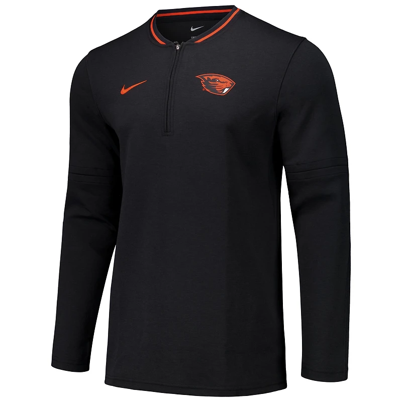 Veste à quart de zip Nike pour homme, noire, Oregon State Beavers Coaches