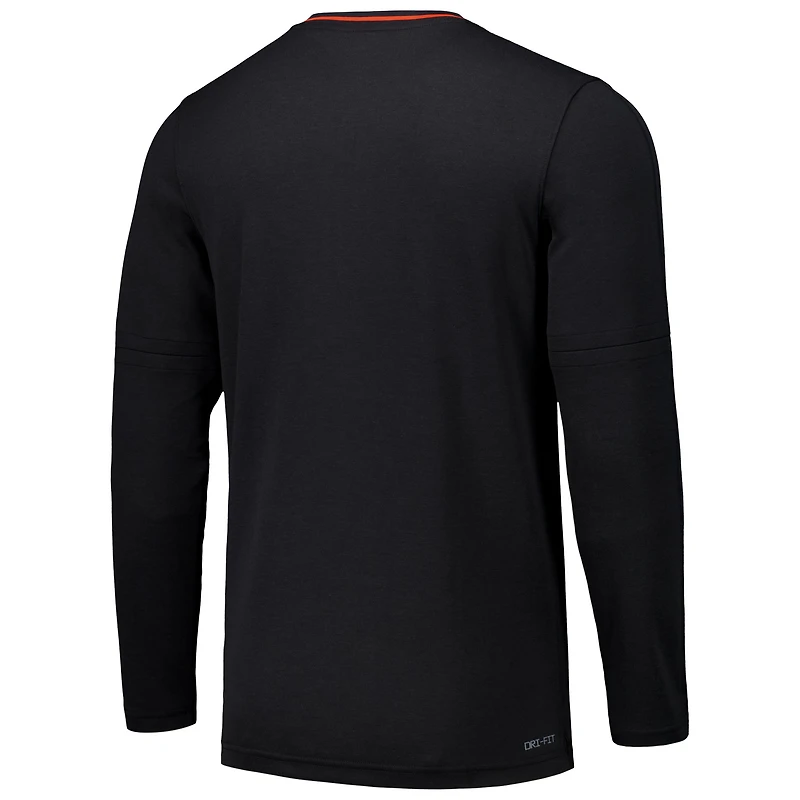 Veste à quart de zip Nike pour homme, noire, Oregon State Beavers Coaches