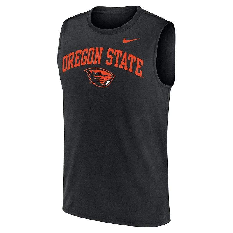 Men's Nike  Black Oregon State Beavers Legend Dri-FIT Tank Top