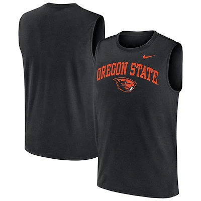 Men's Nike  Black Oregon State Beavers Legend Dri-FIT Tank Top