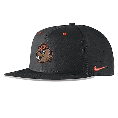 Men's Nike Black Oregon State Beavers  On-Field Baseball Performance Fitted Hat