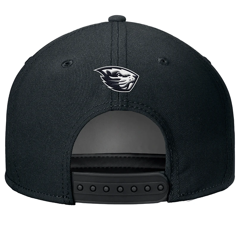 Men's Nike Black Oregon State Beavers Rise Adjustable Hat