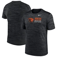 T-shirt Nike Velocity Dri-FIT noir pour homme, Oregon State Beavers