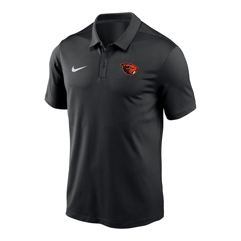 Men's Nike Black Oregon State Beavers Victory Solid Performance Polo