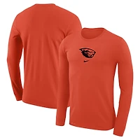 T-shirt à manches longues de basketball Nike Orange Oregon State Beavers pour homme