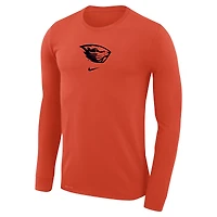 Men's Nike  Orange Oregon State Beavers Basketball Shootaround Long Sleeve T-Shirt