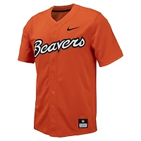 Men's Nike Orange Oregon State Beavers Replica Full-Button Baseball Jersey