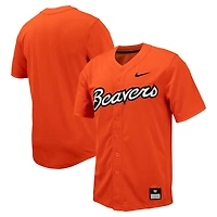 Men's Nike Orange Oregon State Beavers Replica Full-Button Baseball Jersey