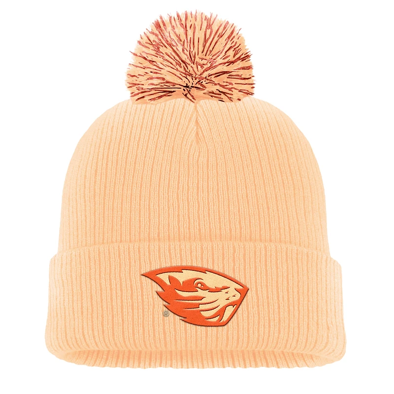 Men's Nike Orange Oregon State Beavers Tonal Peak Cuffed Knit Hat with Pom