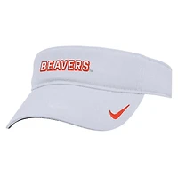 Men's Nike White Oregon State Beavers 2025 On-Field Ace Performance Adjustable Visor