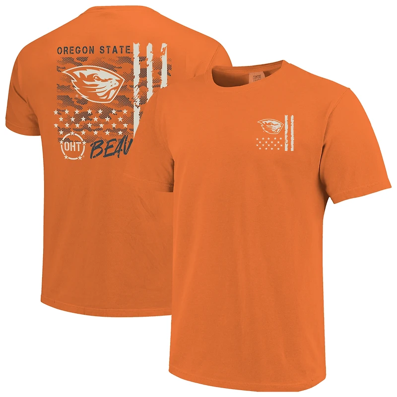 T-shirt orange à superposition de camouflage OHT des Beavers l'Oregon State pour homme