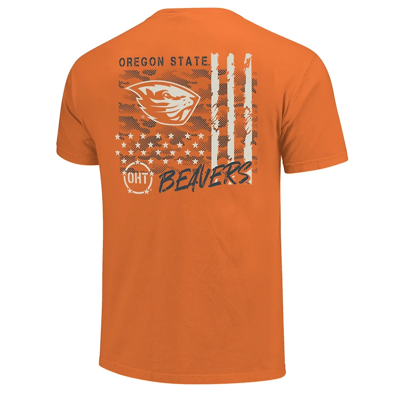 T-shirt orange à superposition de camouflage OHT des Beavers l'Oregon State pour homme
