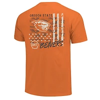 T-shirt orange à superposition de camouflage OHT des Beavers l'Oregon State pour homme