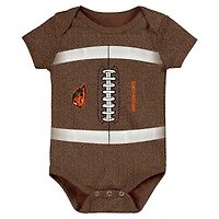 Body de football Catch Me marron pour nouveau-né et bébé des Oregon State Beavers