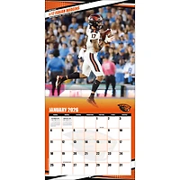 Calendrier mural 2026 des Oregon State Beavers (12 x 12 po)