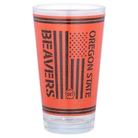 Castors de l’État de l’Oregon 16oz. Verre à pinte d’appréciation militaire OHT