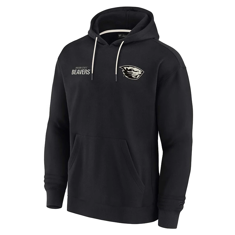 Unisex Fanatics Black Oregon State Beavers Elements Super Soft Fleece Pullover Hoodie