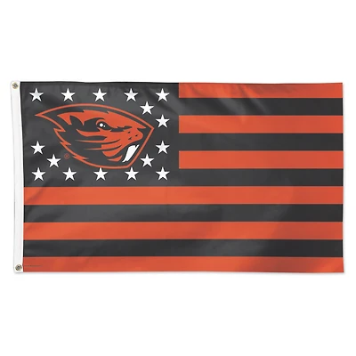 WinCraft Oregon State Beavers 3' x 5' Single-Sided Deluxe Patriotic Stars & Stripes Flag