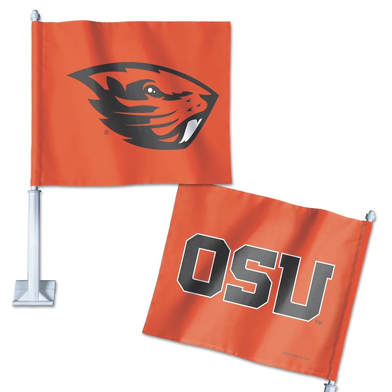 Drapeau de voiture double face WinCraft Oregon State Beavers