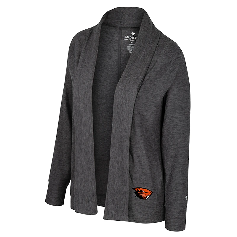 Cardigan Dash Oregon State Beavers pour femme, anthracite, Colosseum
