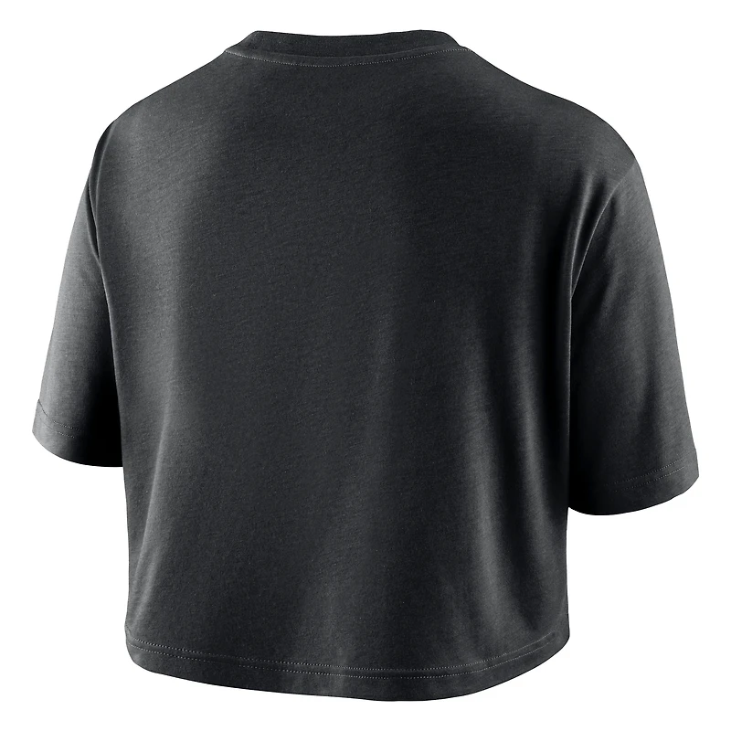 Women's Nike Black Oregon State Beavers Dri-FIT Cropped T-Shirt