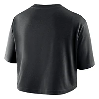Women's Nike Black Oregon State Beavers Dri-FIT Cropped T-Shirt