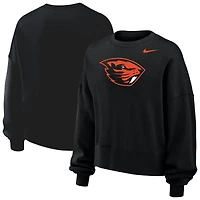 Women's Nike Black Oregon State Beavers Phoenix Fleece Pullover Sweatshirt