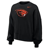 Women's Nike Black Oregon State Beavers Phoenix Fleece Pullover Sweatshirt