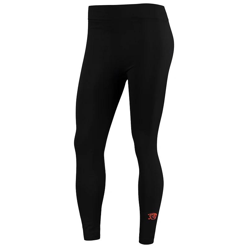Legging en polaire noir ZooZatz pour femmes, castors de l'État l'Oregon