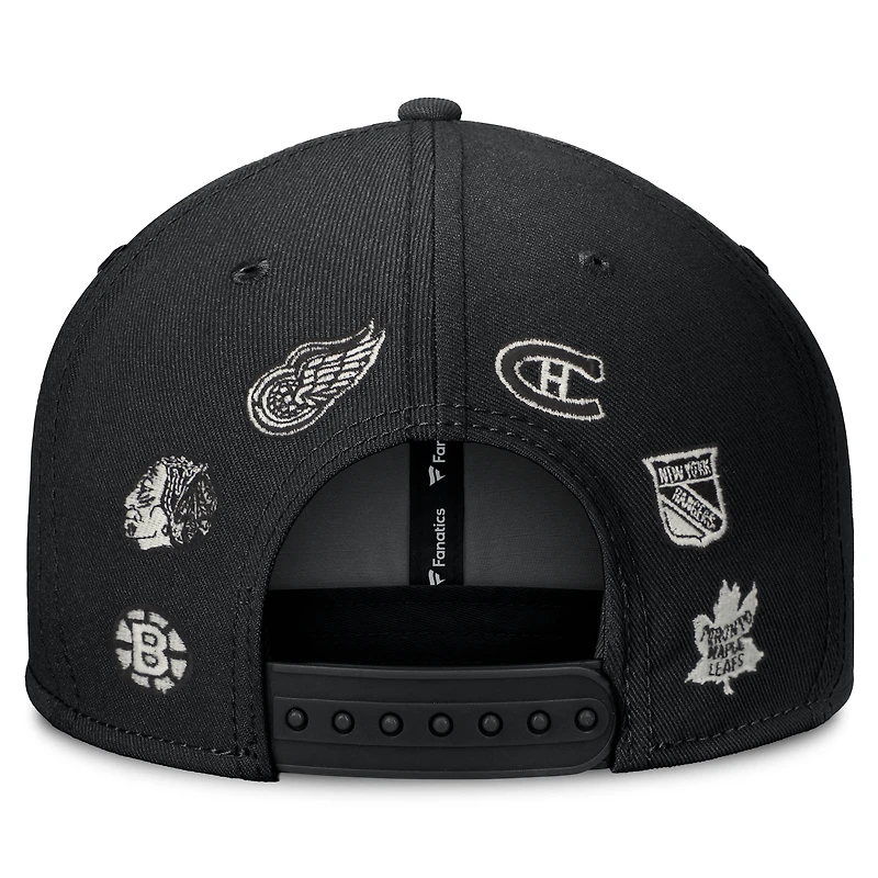 Men's Fanatics  Gray Original 6 Henley Snapback Hat