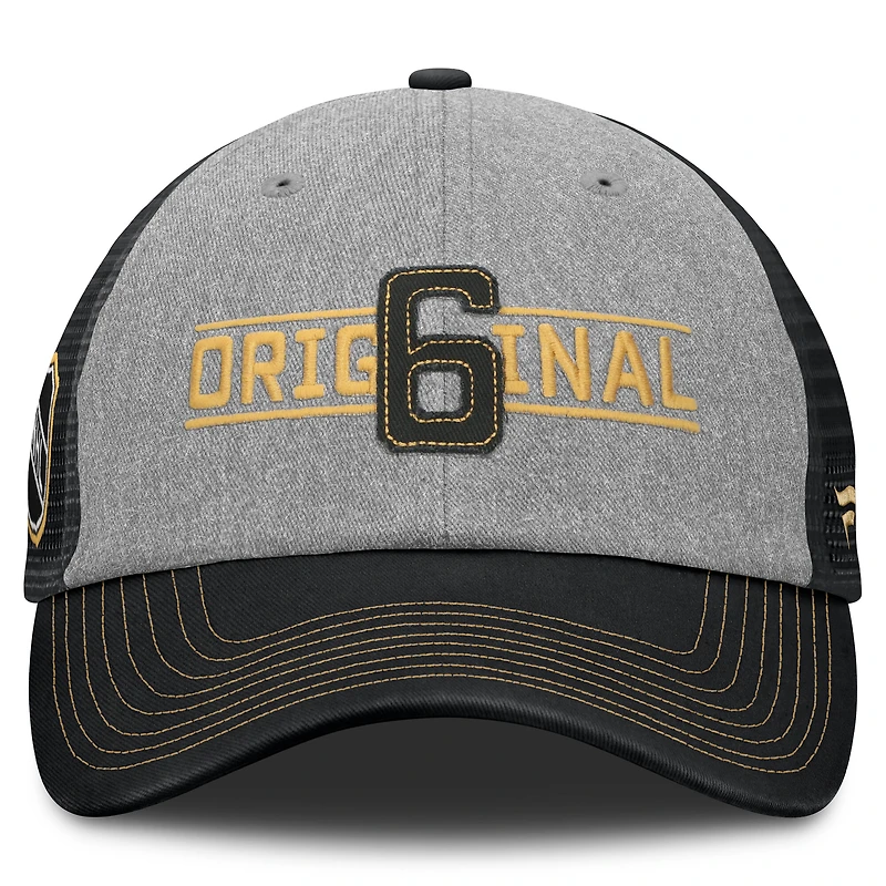 Casquette ajustable Fanatics Original 6 Rugged Trucker pour homme, grise