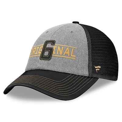 Casquette ajustable Fanatics Original 6 Rugged Trucker pour homme, grise