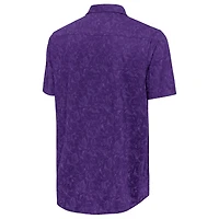 Men's Antigua  Purple Orlando City SC Lush Woven Button-Up Top