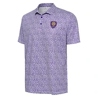 Men's Antigua  White Orlando City SC Field Ditsy Polo