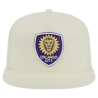 Casquette de golf Snapback Orlando City SC 2025 Kickoff de New Era pour homme, couleur crème