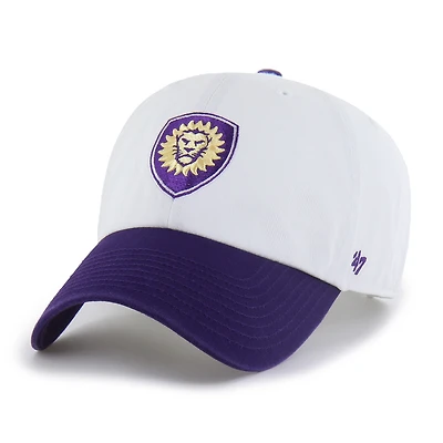 Casquette ajustable bicolore blanche Orlando City SC « 47 » pour homme