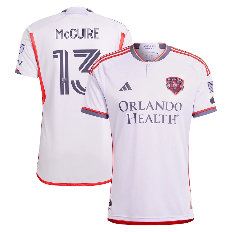 Maillot de joueur authentique adidas Duncan McGuire Orlando City SC 2024 Legacy Kit violet pour homme