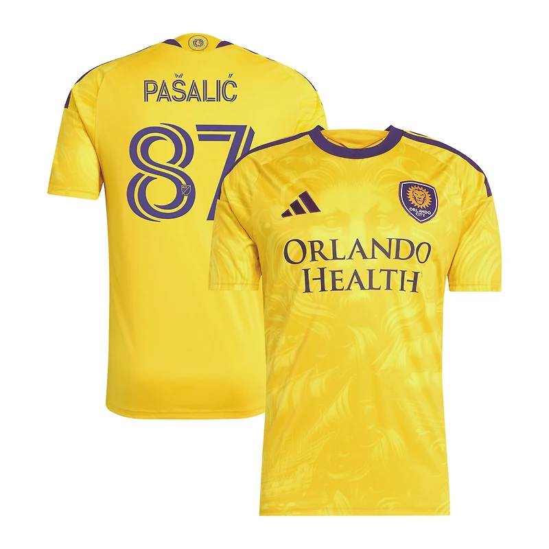 Men's adidas Marco Pašalić Gold Orlando City SC 2026 Sunken Treasure Kit Replica Jersey