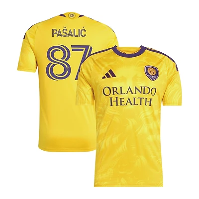 Men's adidas Marco Pašalić Gold Orlando City SC 2026 Sunken Treasure Kit Replica Jersey