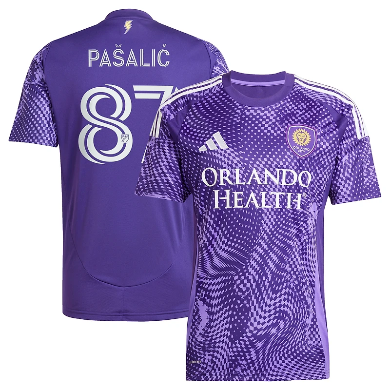 Men's adidas Marco Pašalić Purple Orlando City SC 2025 Perfect Storm Replica Player Jersey