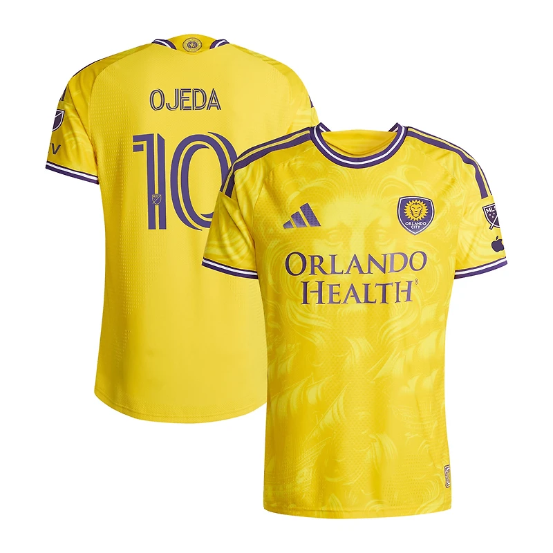 Men's adidas Martín Ojeda Yellow Orlando City SC 2026 Sunken Treasure Kit On-Field Authentic Patch Jersey