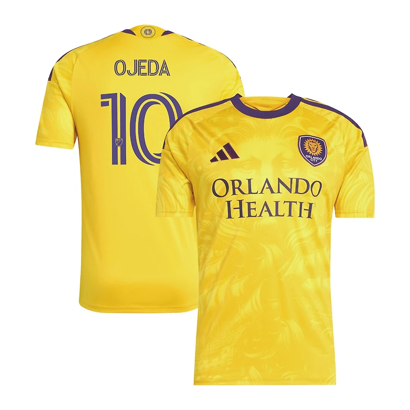 Men's adidas Martín Ojeda Yellow Orlando City SC 2026 Sunken Treasure Kit Replica Jersey