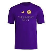 Men's adidas  Purple Orlando City SC 2025 Jersey Hook AEROREADY T-Shirt