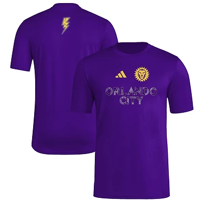 Men's adidas  Purple Orlando City SC 2025 Jersey Hook AEROREADY T-Shirt