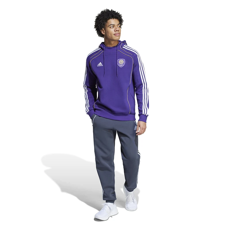 Sweat à capuche adidas violet Orlando City SC 2025 Travel pour homme