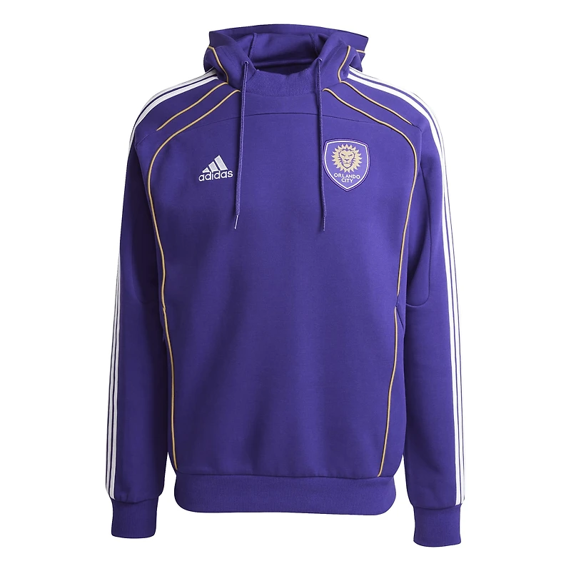 Sweat à capuche adidas violet Orlando City SC 2025 Travel pour homme