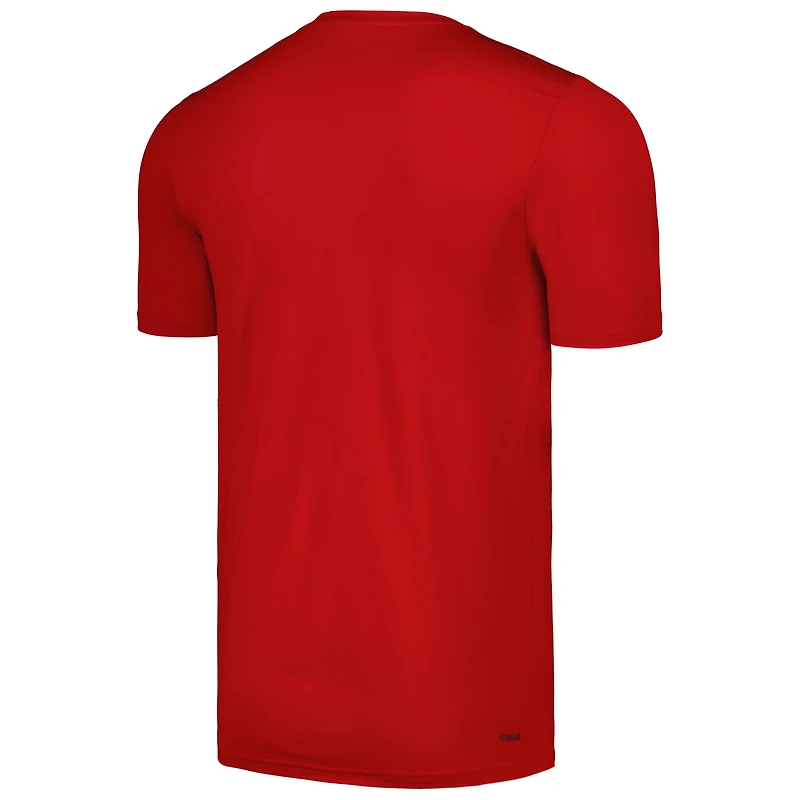 T-shirt adidas rouge Orlando City SC 2024 Jersey Hook AEROREADY pour homme