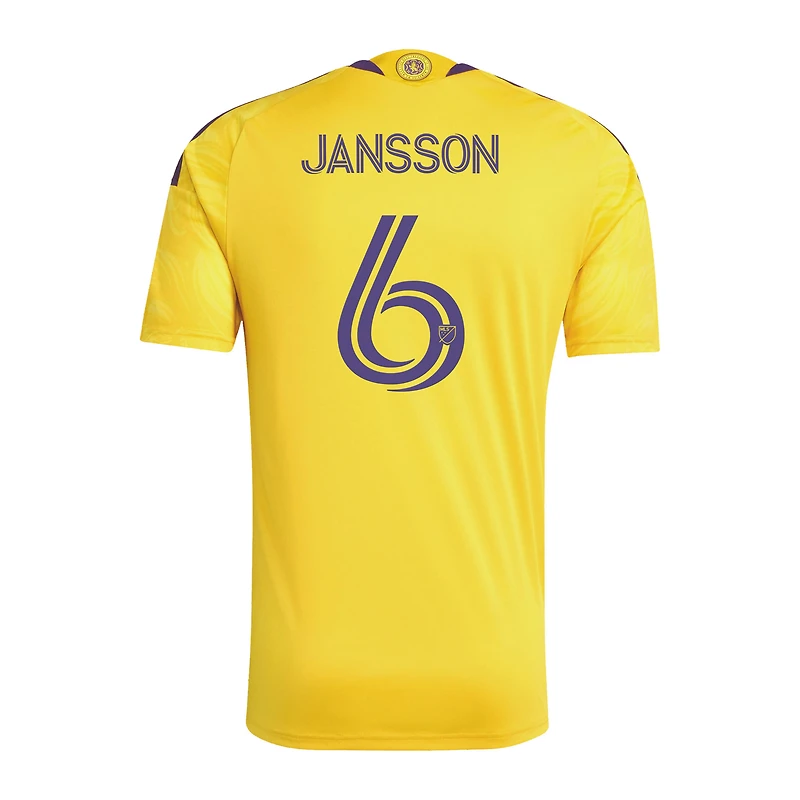 Men's adidas Robin Jansson Gold Orlando City SC 2026 Sunken Treasure Kit Replica Jersey